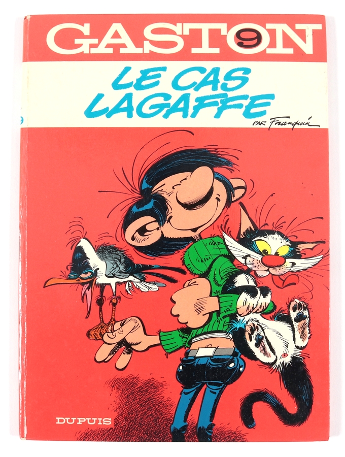 FRANQUIN . GRANDE CARTE ANNIVERSAIRE GASTON LAGAFFE . DALIX . 1993 .