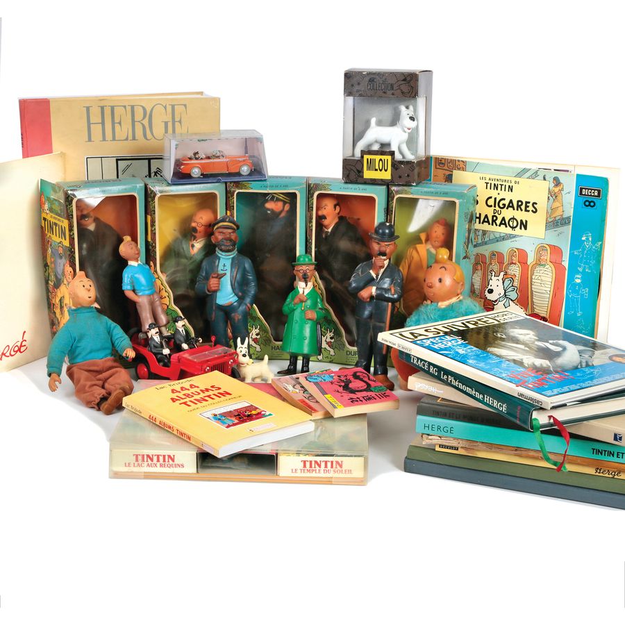 Tintin - Set de 6 Figurines PVC sans license : Tintin, Milou